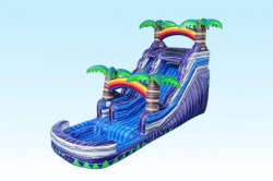 16FT Purple Rainbow Plunger Waterslide